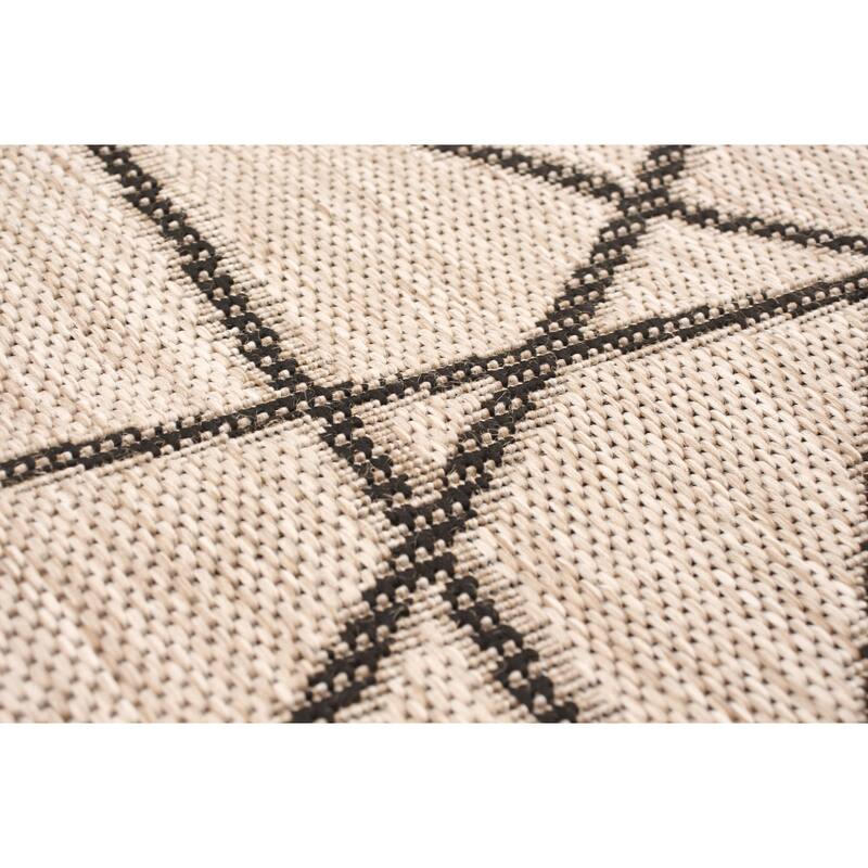 ECARPETGALLERY Sisal Abstract Tropical Rug