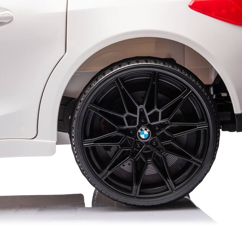 BMW M4 12v Kids ride on toy car 2.4G W/Parents Remote Control,Three speed adjustable,A handle with wheels and a pull