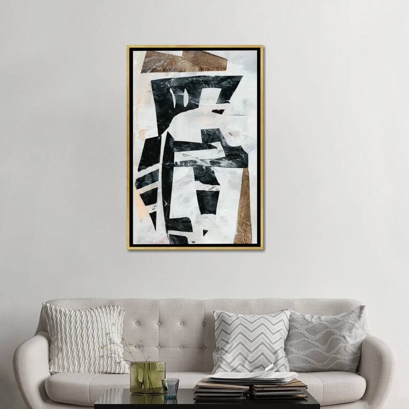 iCanvas "Tribal Collage I" by Jennifer Goldberger Framed Canvas Print