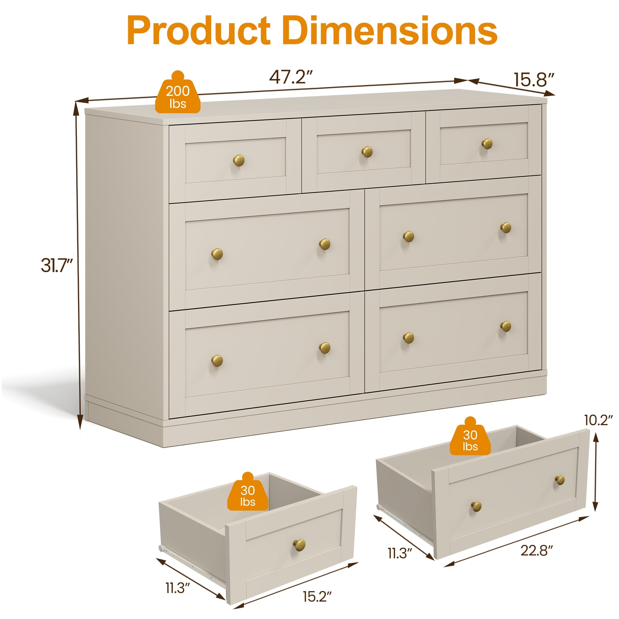 dresser size Brooks 6 Drawer with Interlocking Drawers Your home should be a safe place for the entire family Tall Dresser Printable Plans