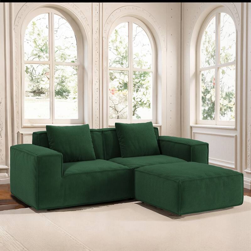 Modular Sofa Can Be Converted Into An Oversized Sofa Bed Free Conversion Sofa Set,Two Person Combination With Footrest