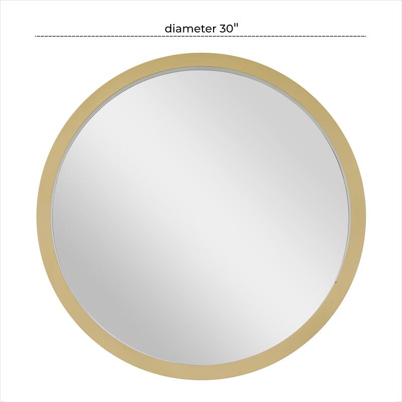 Black, White or Gold Wooden Room Wall Mirror with Thin Frame