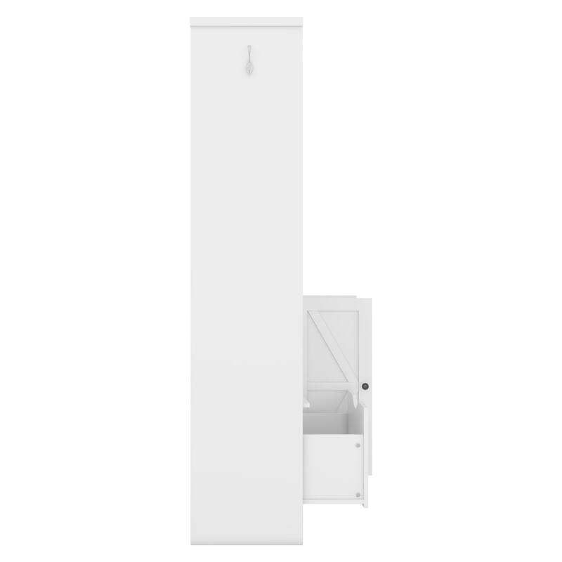 Entryway Cabinet Hall Tree Cabinet Shoe Cabinet with Bench and Coat Hooks, Storage Cabinet Coat Rack