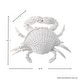 preview thumbnail 4 of 2, 20" Resin 'Wicker' Crab Plaque