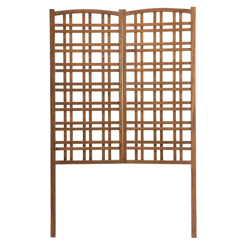 Large 72 in. Outdoor Eucalyptus Wood Privacy Trellis