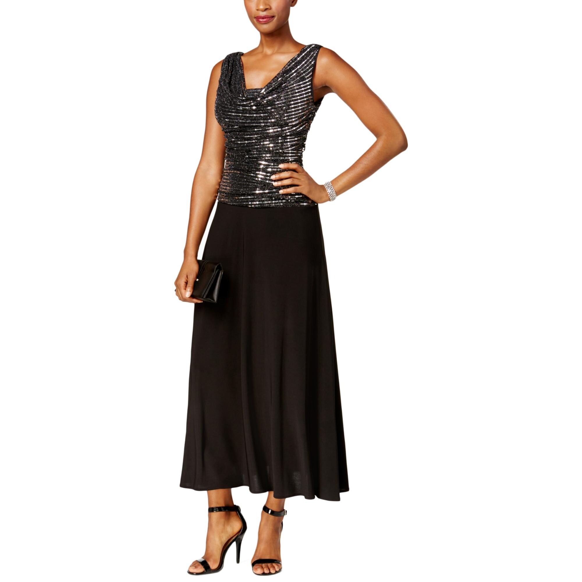 Shop R M Richards Womens Petites Semi Formal Dress Metallic