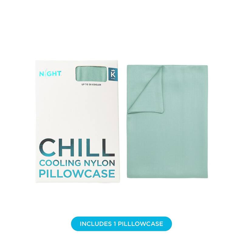 NIGHT Chill Cooling Pillowcase - Cooling Pillow Cover for Hot Sleepers - Breathable and Soft