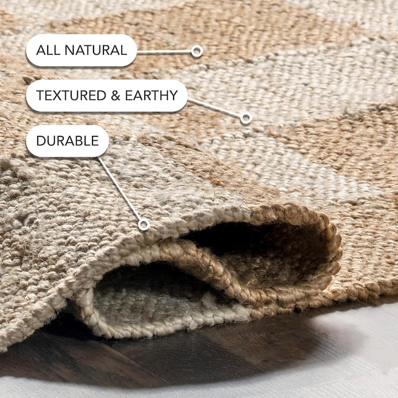 Nuloom Christana Traditional Checkered Jute Area Rug