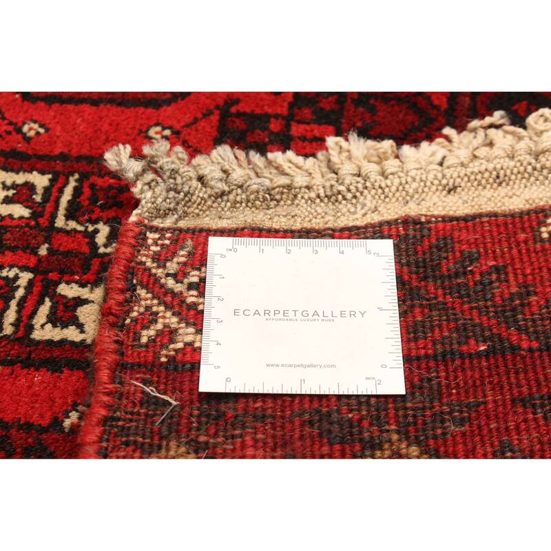 ECARPETGALLERY Hand-knotted Khal Mohammadi Red Wool Rug - 3'5 x 6'6