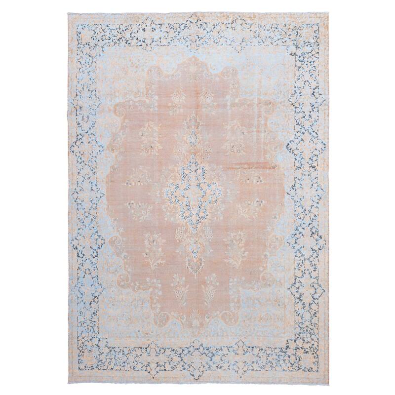 ECARPETGALLERY Hand-knotted Antalya Vintage Brown Wool Rug - 9'7 x 13'7