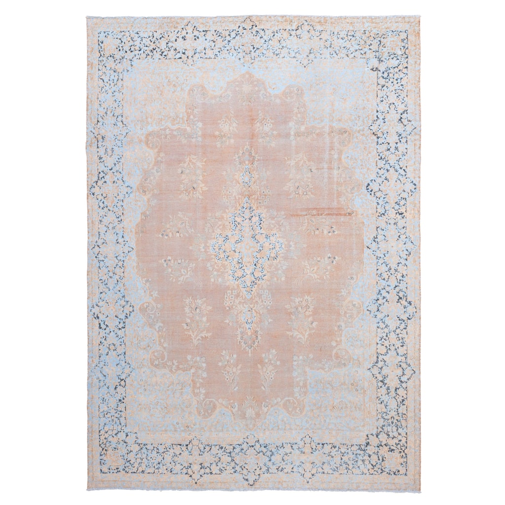 ECARPETGALLERY Hand-knotted Antalya Vintage Brown Wool Rug - 9'7 x 13'7