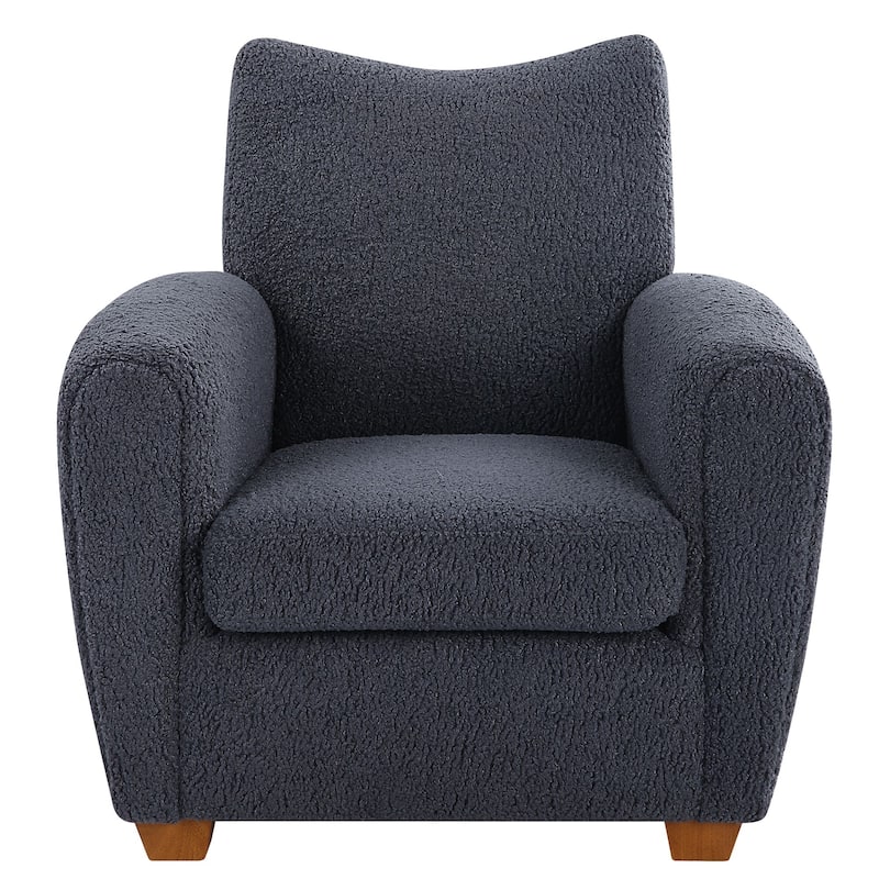 Curved Track Arm Accent Chair - 35.5" - Slate Gray