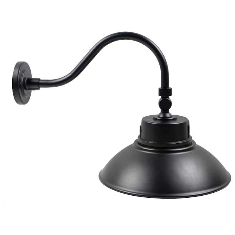 LED Gooseneck 30W/40W/50W CCT Selectable 3K/4K/5K Black 120-277V With Photocell
