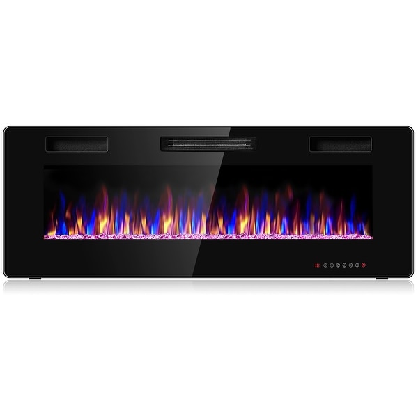 Costway Electric Fireplace Recessed Ultra Thin Wall Mounted Heater. Opens flyout.
