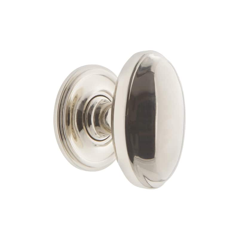 Grandeur EDEN-BRASS-KNOB-GEO Eden Prairie 1-3/4” Solid Metal Vintage - Polished Nickel