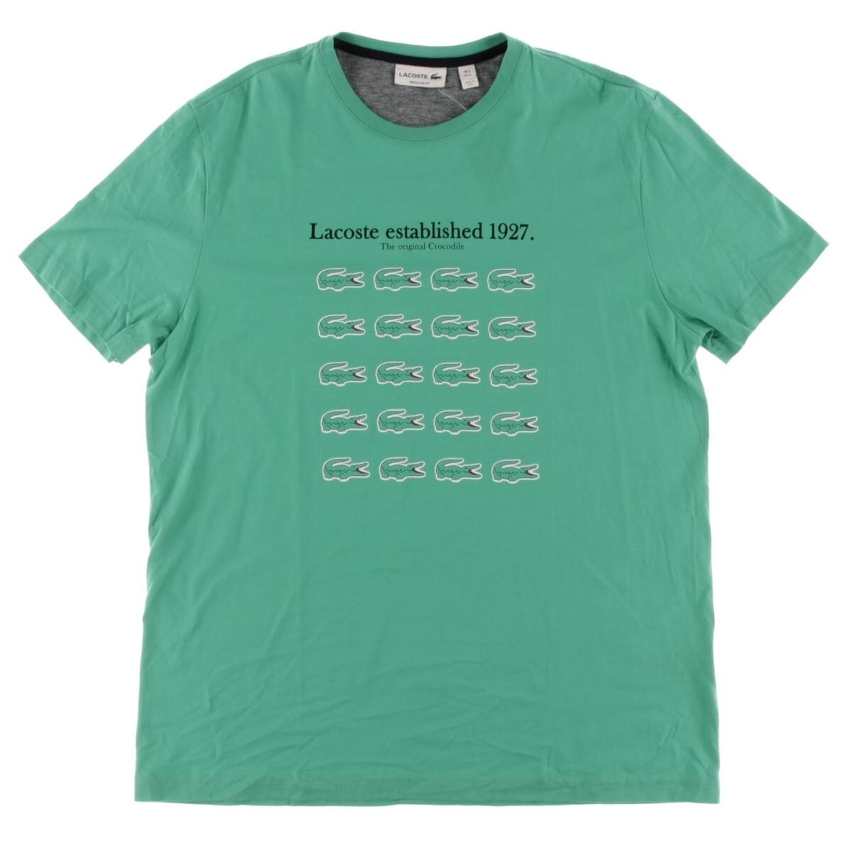 Shop Lacoste Mens Graphic Tee Cotton Graphic 6 Free Shipping