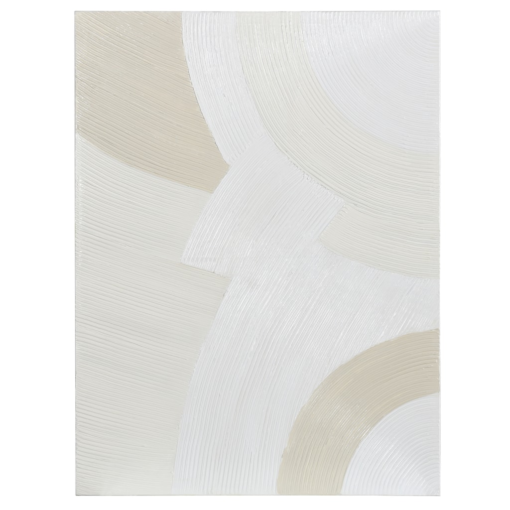 Monochrome Arches I - Hand Painted Abstract Canvas Wall Art