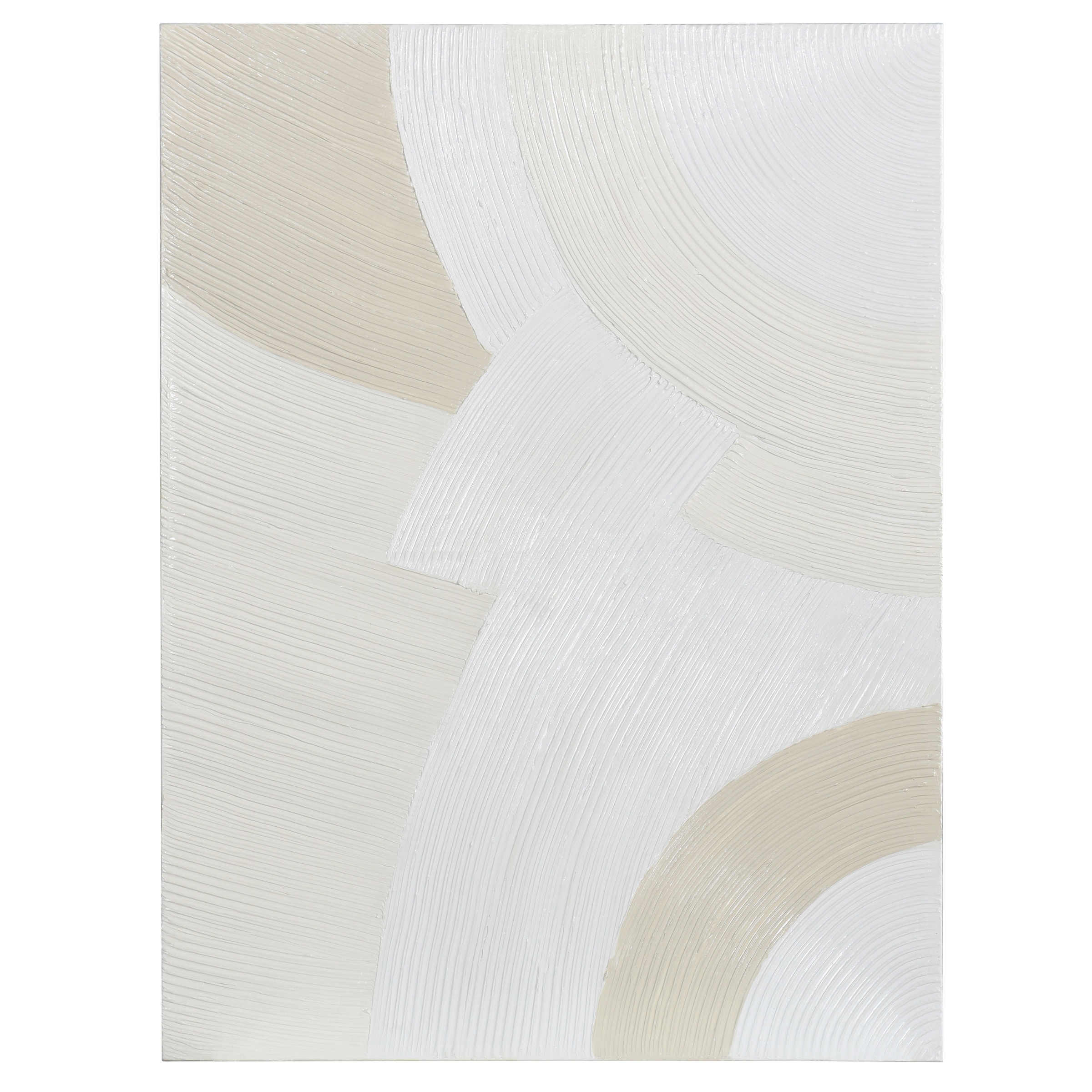 Monochrome Arches I - Hand Painted Abstract Canvas Wall Art