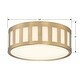 preview thumbnail 2 of 0, Kendal 3 Light Vibrant Gold Ceiling Mount - 14''W x 5''H