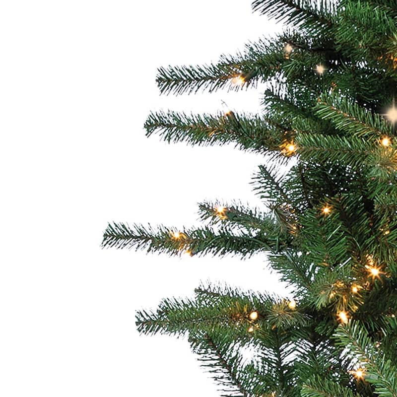 9 Foot Layered Norfolk Pine Pre-Lit Tree - N/A