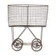 preview thumbnail 8 of 11, Metal Rolling Laundry Cart with Rack