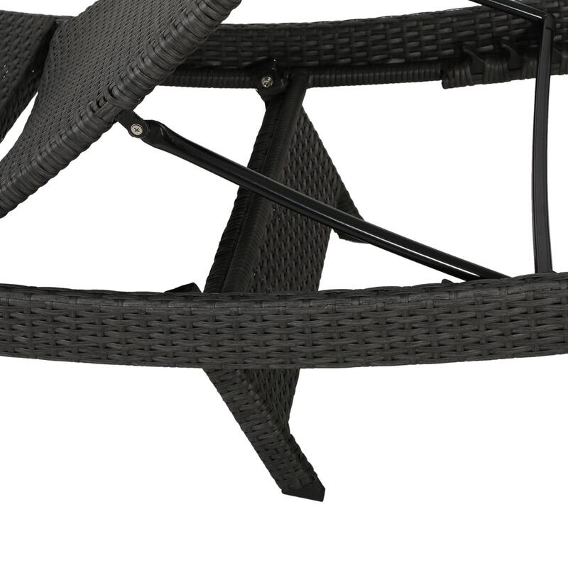 Pacific Outdoor 3-piece Wicker Chaise Lounge Set by Christopher Knight Home