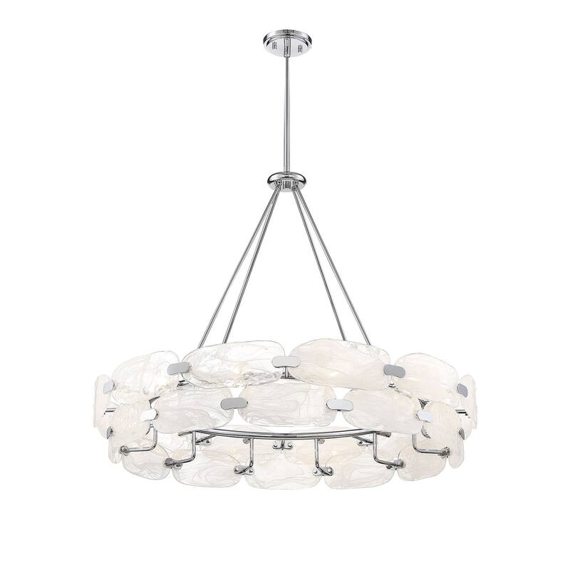 Vasare by Brian Thomas 12-Light Pendant in Chrome
