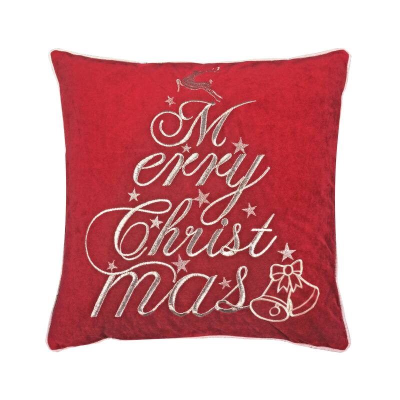 Red Velvet Christmas Throw Pillow