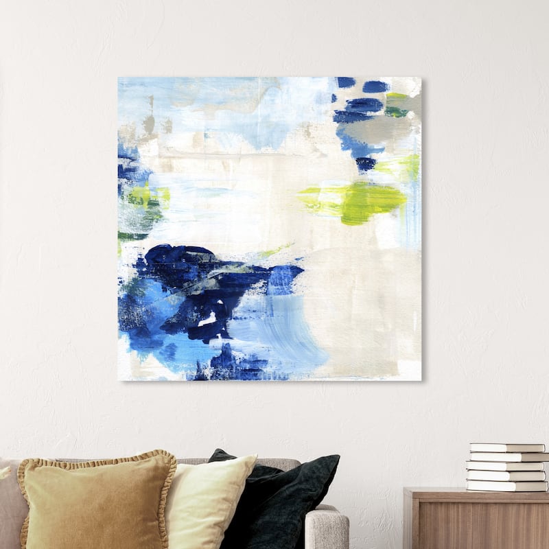 Wynwood Studio Canvas Abstract Perks Blue and Modern & Contemporary Wall Art Canvas Print - 40 x 40