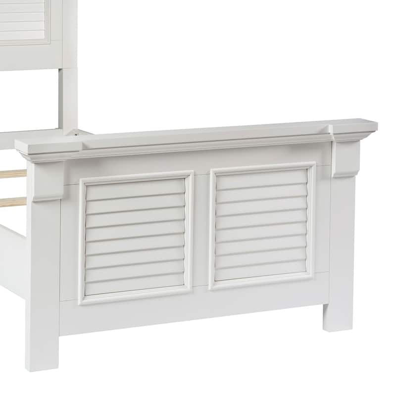Summer House Oyster White Panel Bed