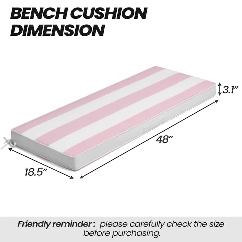 Outdoor Settee Bench Seat Cushion Patio Swing Cushion Loveseat Cushion