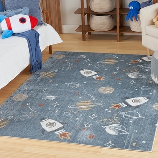 Nourison Astra Machine Washable Indoor only Graphic Area Rug