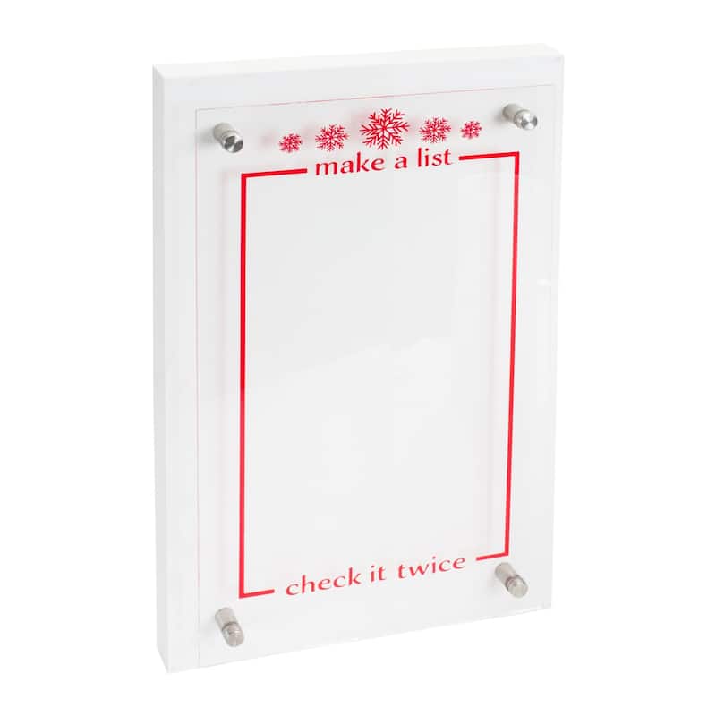15.5" "Make a List Check it Twice" Christmas Wall Sign