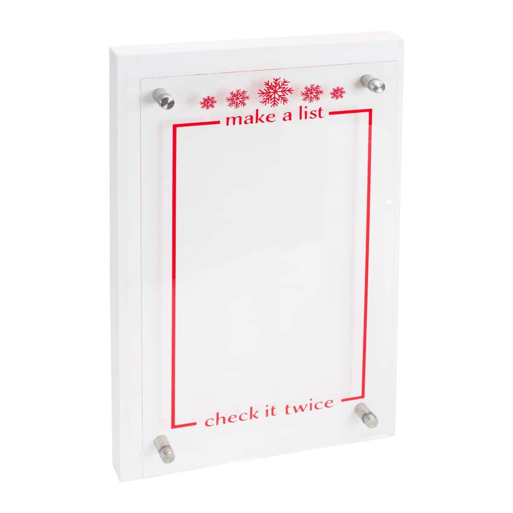 15.5" "Make a List Check it Twice" Christmas Wall Sign