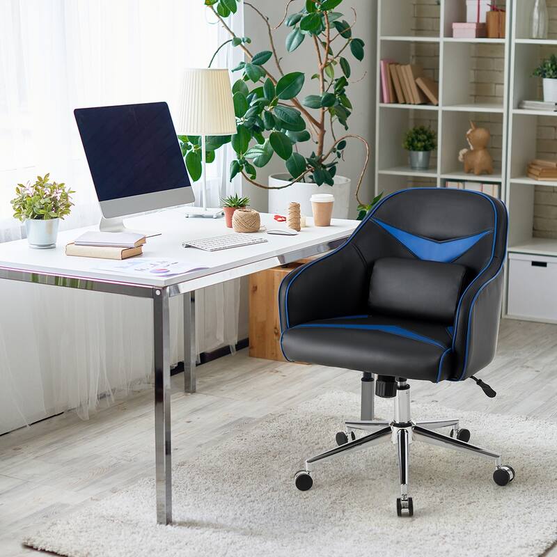 Costway Office Chair Task Desk Swivel Adjustable Height w/ Massage