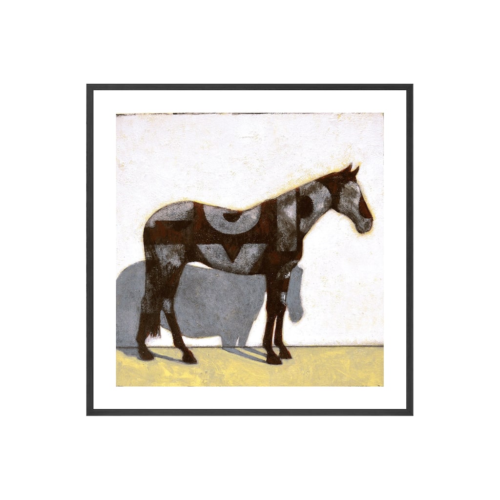 Modern Pinto Framed Print Wall Art by Norman Wyatt Jr.