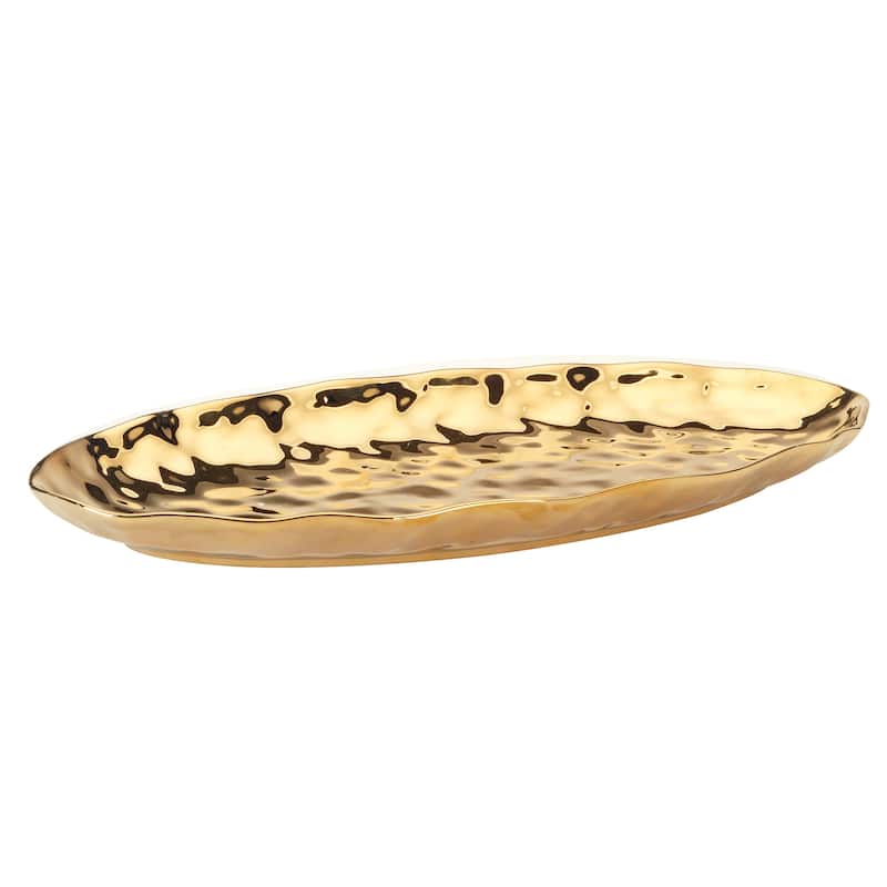 Certified International Gold Coast Oval Fish Platter - 19.5" x 8.5" x 1.5"