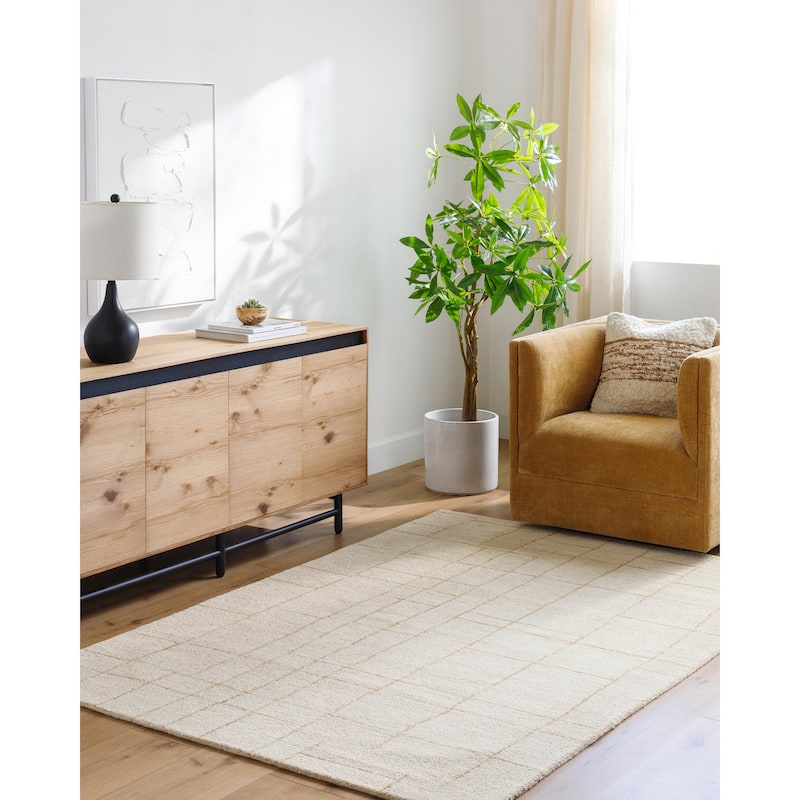 Livabliss x Vivir Ira Vintage Area Rug - Taupe - 2' x 3'