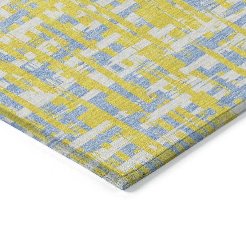 HomeRoots Abstract Transitional Rectangle Outdoor Rug