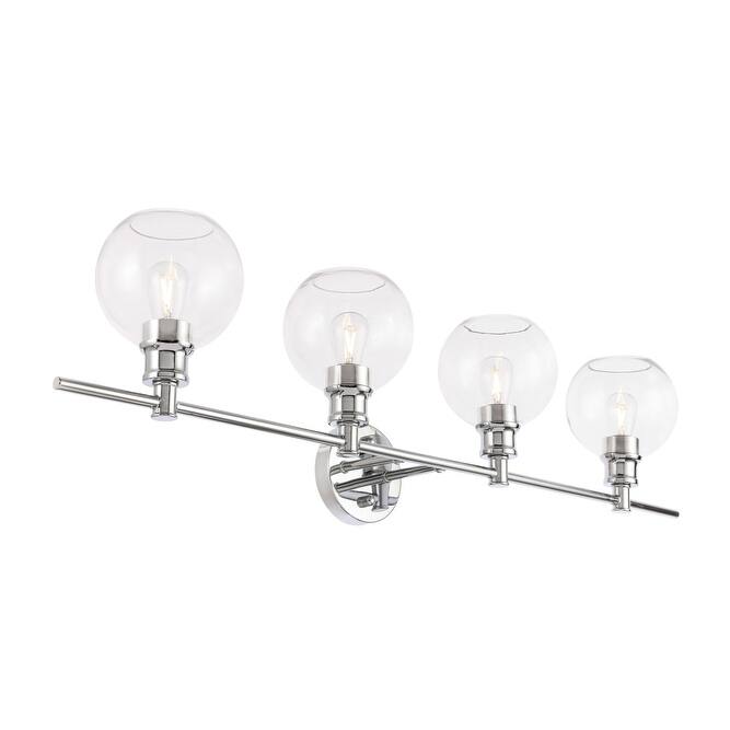 Camille Clear Glass 4-light Wall Sconce