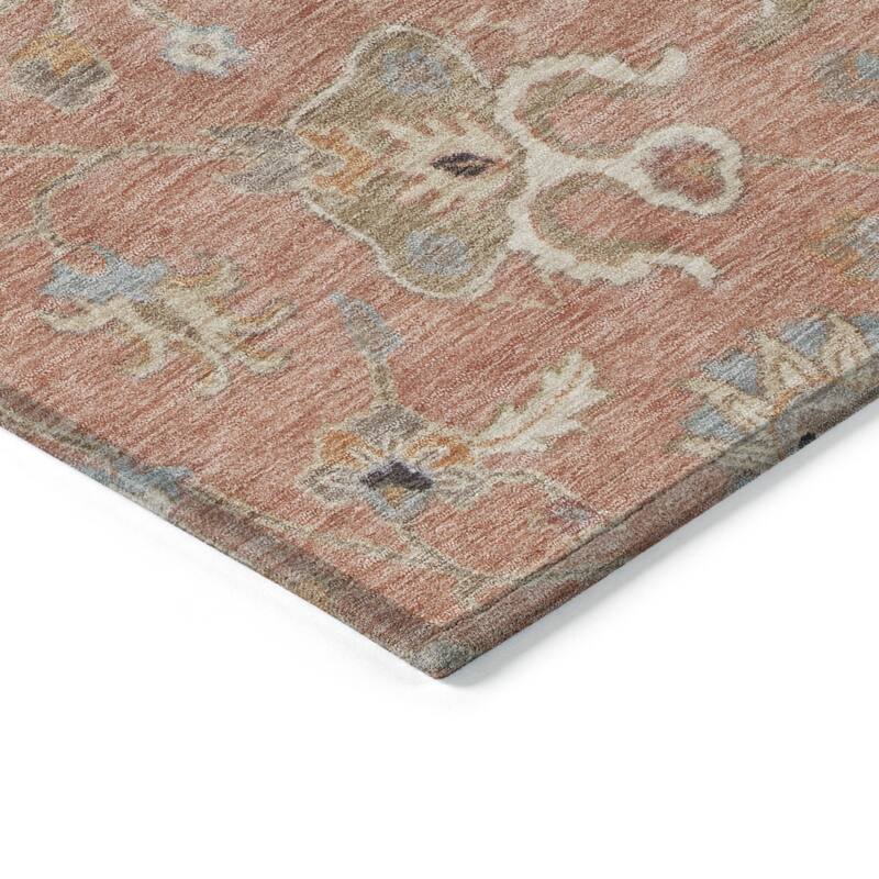 HomeRoots Floral Traditional Rectangle Outdoor Rug