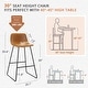preview thumbnail 35 of 49, LUE BONA Modern Faux Leather Metal Frame Counter Height Bar Stools (Set of 4)