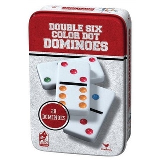 Tin Dominoes, Dbl 6 28 Color Dot Dominoes (Cover May Vary)