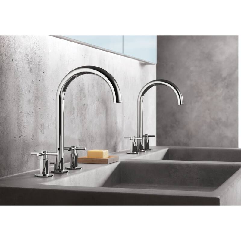 Grohe 20 659 Atrio New 1.2 GPM Widespread Bathroom Faucet with Pop-Up - Brushed Cool Sunrise