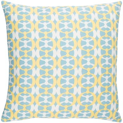 Decorative Westbury Aqua Blue 18-inch Throw Pillow Cover