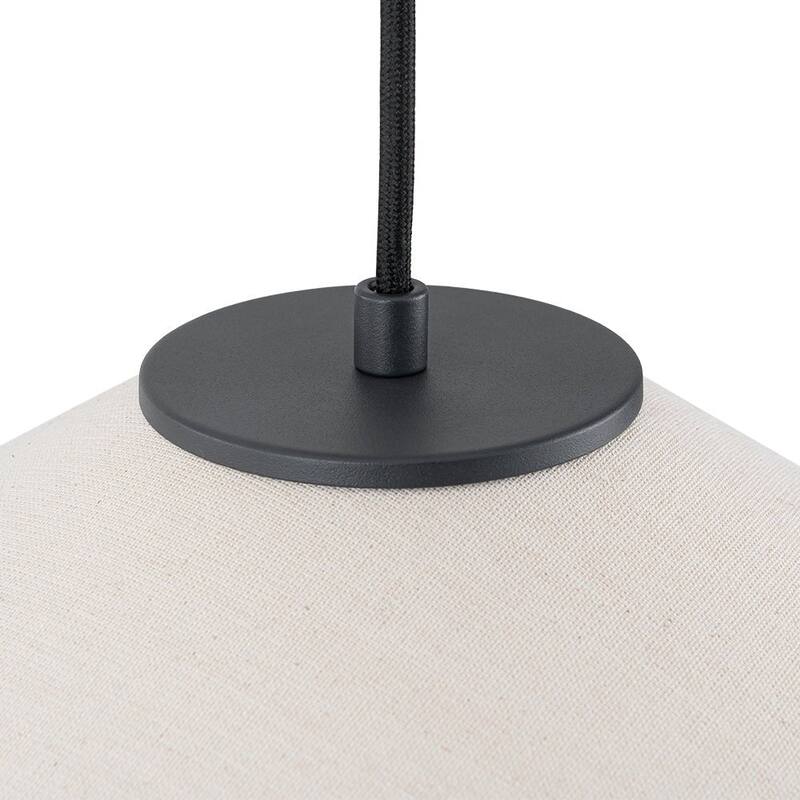 1-Light Modern Fabric Single Cone Pendant