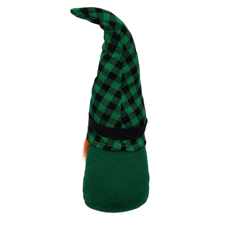 Plaid St. Patrick's Day Leprechaun Gnome - 13" - Green
