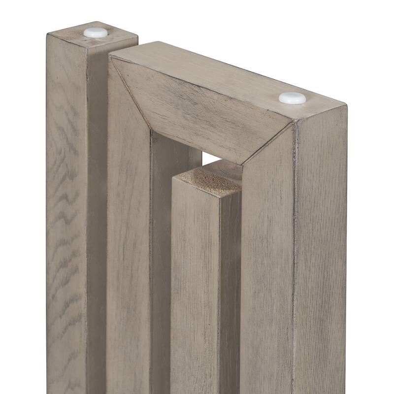 Roomfitters Oak Veneer Console Table with Distinctive Side Design, Entryway Table for Hallway