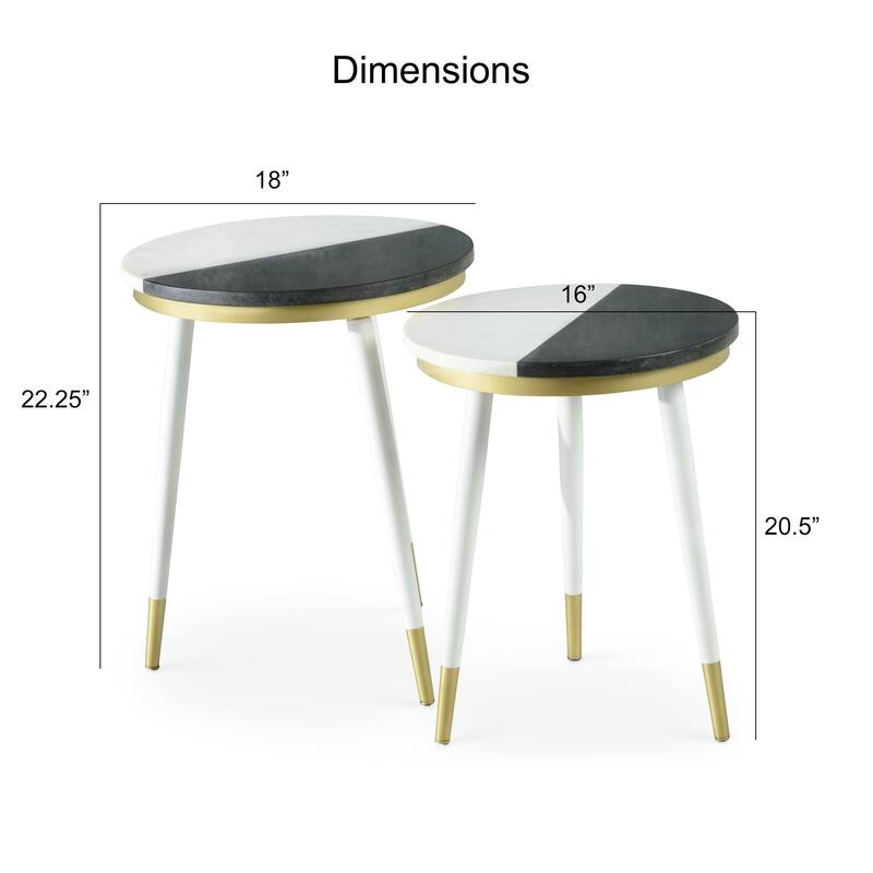 Steve Silver Carson Carrington Tula 2-Piece Side Tables