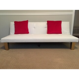 Shop Belleze Convertible Futon Folding Sofa w/ (2) Pillow ...